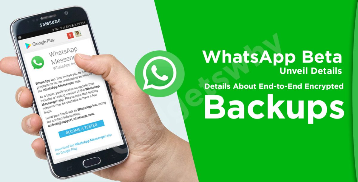 whatsapp beta end to end encrypted backups