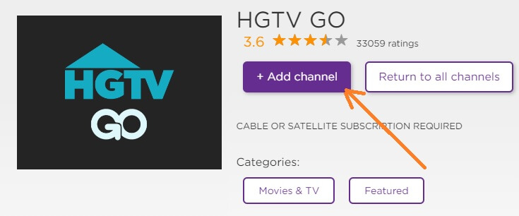 Using watch.hgtv.com/activate to activate HG TV on your Roku TV
