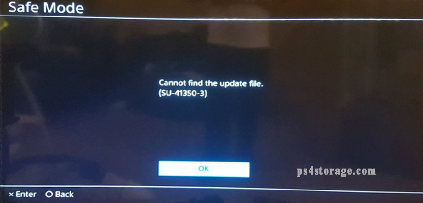 Fix to PS4 error