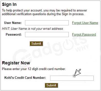Kohl's Credit Card Online