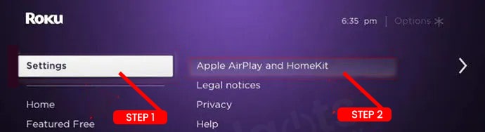 Roku device.