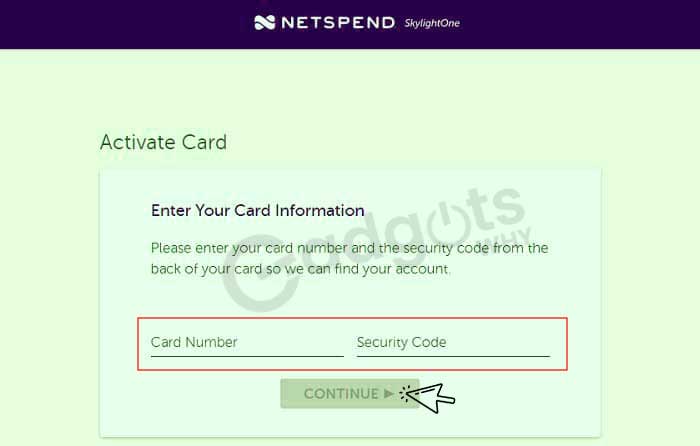 Activate Skylight Card