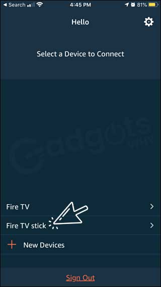 Firestick name from