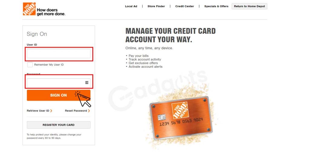 Home Depot consumer Credit Cards