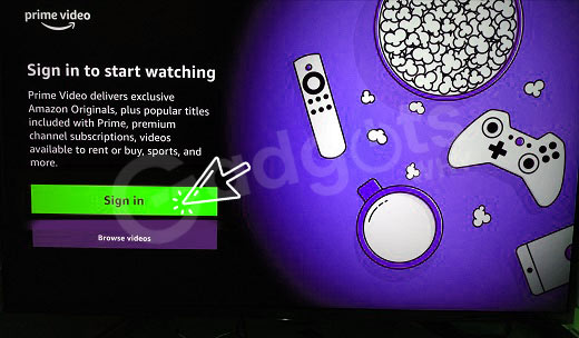 register on Amazon MyTV