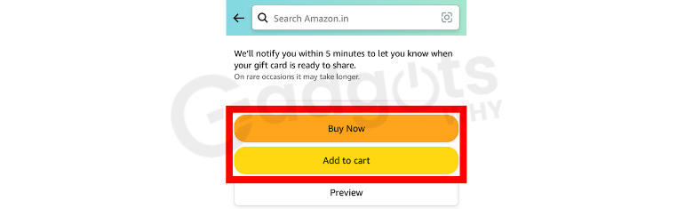 send Amazon Gift Card on WhatsApp